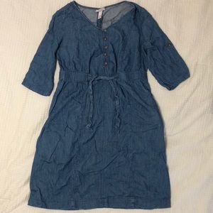 Isabel Maternity Dress SZ XS nursing denim light